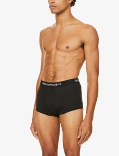 Emporio Armani Pack Of Three Cotton Trunks 10 Emporio Armani Pack Of Three Cotton Trunks -Baker Klein Shop 102 3002168 CC72211161021320 BLACK ALT01