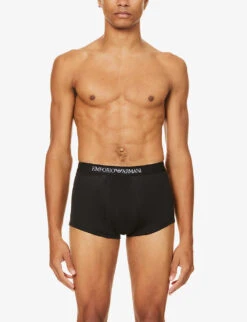 Emporio Armani Pack Of Three Cotton Trunks 11 Emporio Armani Pack Of Three Cotton Trunks -Baker Klein Shop 102 3002168 CC72211161021320 BLACK ALT02