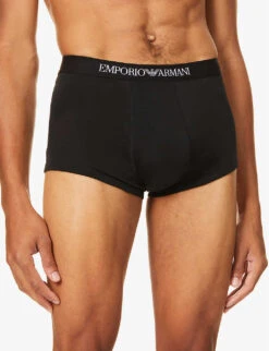 Emporio Armani Pack Of Three Cotton Trunks 13 Emporio Armani Pack Of Three Cotton Trunks -Baker Klein Shop 102 3002168 CC72211161021320 BLACK ALT04