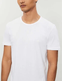 Emporio Armani Pack Of Two Crewneck Cotton-jersey T-shirts -Baker Klein Shop 102 3002168 CC72211164704710 WHITE ALT03