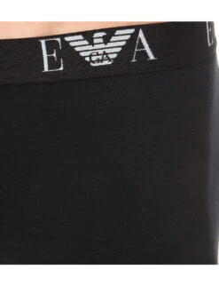 Emporio Armani Pack Of Two Logo-detail Regular-fit Stretch-cotton Boxers -Baker Klein Shop 102 3004825 CC71511128407320 BLACK ALT04