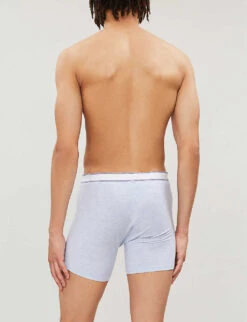 Ethan Regular-fit Stretch-cotton Trunks -Baker Klein Shop 102 89001966 8627ETHA002 BLUE ALT02
