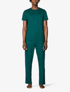 Basel Stretch-jersey Casual Trousers -Baker Klein Shop 1037 89001966 3558BASE003GRE FORESTGREEN ALT01