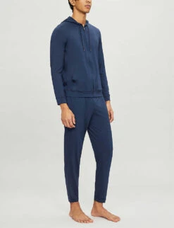 Basel Stretch-jersey Pyjama Bottoms -Baker Klein Shop 1037 89001966 9403BASE001NAV NAVY ALT01