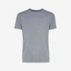 Basel Crewneck Stretch-modal T-shirt -Baker Klein Shop 107 89001966 3048MARL001CHA CHARCOAL ALT10