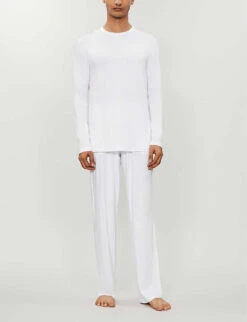 Basel Stretch-modal Trousers -Baker Klein Shop 107 89001966 3558PANT WHITE ALT01