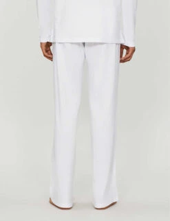 Basel Stretch-modal Trousers -Baker Klein Shop 107 89001966 3558PANT WHITE ALT02