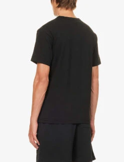 Comme Des Garçons Play Heart-appliqué Cotton-jersey T-shirt -Baker Klein Shop 343 2000022 P1T064A BLACK ALT03