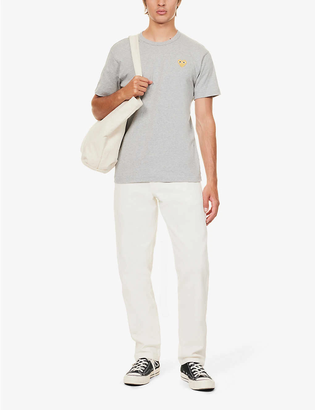 Comme Des Garçons Play Logo-embroidery Cotton-jersey T-shirt 4 Comme Des Garçons Play Logo-embroidery Cotton-jersey T-shirt - Image 3