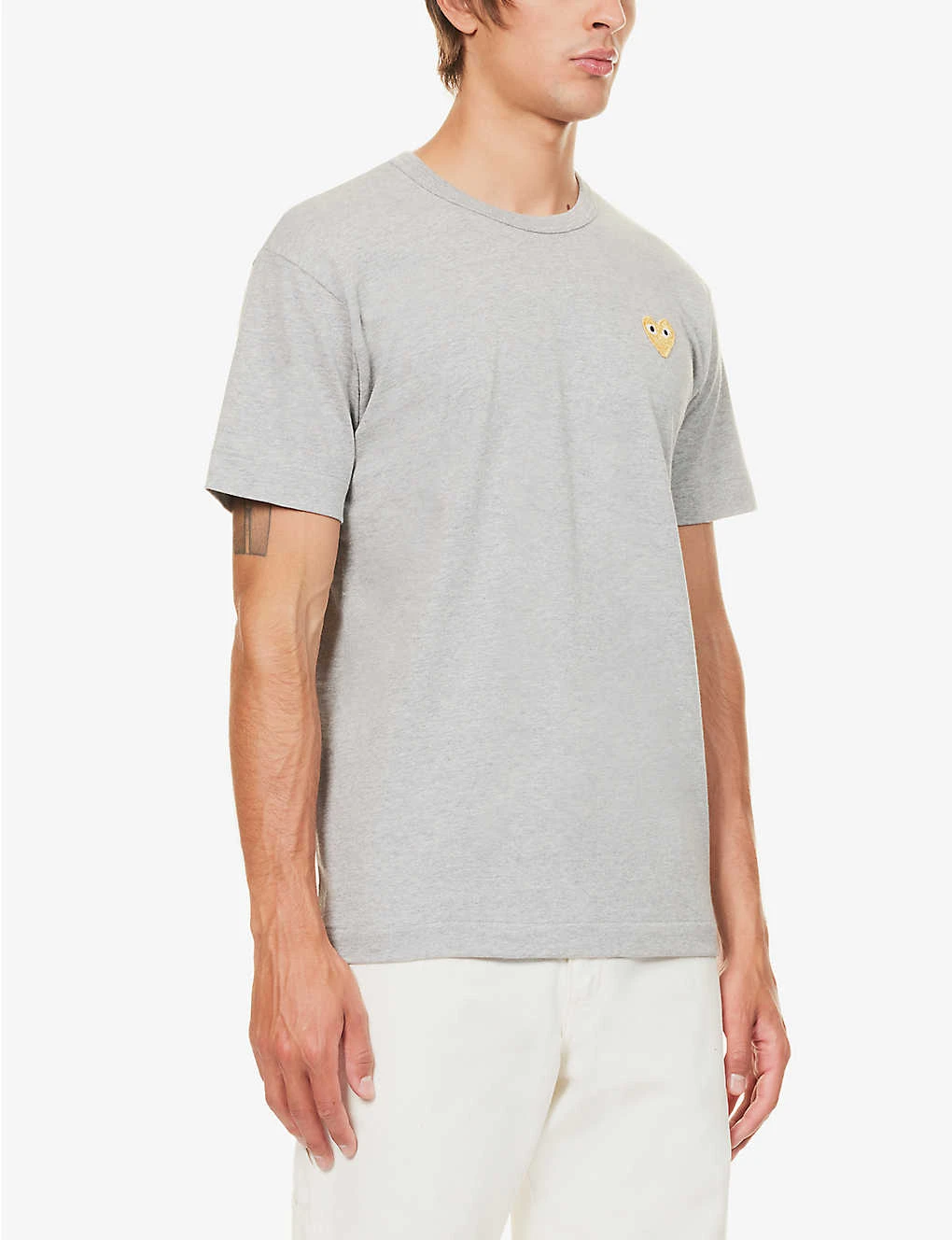 Comme Des Garçons Play Logo-embroidery Cotton-jersey T-shirt 5 Comme Des Garçons Play Logo-embroidery Cotton-jersey T-shirt - Image 4