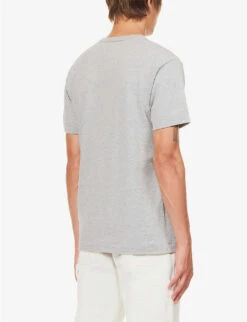 Comme Des Garçons Play Logo-embroidery Cotton-jersey T-shirt 11 Comme Des Garçons Play Logo-embroidery Cotton-jersey T-shirt -Baker Klein Shop 343 2000022 P1T2163 GREY ALT03