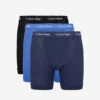Calvin Klein Pack Of Three Classic-fit Stretch-cotton Trunks 2 Calvin Klein Pack Of Three Classic-fit Stretch-cotton Trunks -Baker Klein Shop 431 3003262 NB1390A BLKBLUCOB M