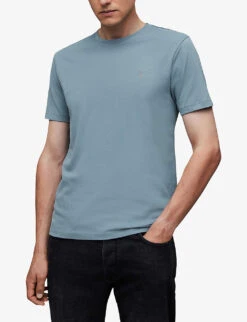 AllSaints Brace Tonic Pack Of Three Cotton-jersey T-shirts -Baker Klein Shop 948 10136 MD130M JADEBLUBLUE ALT05