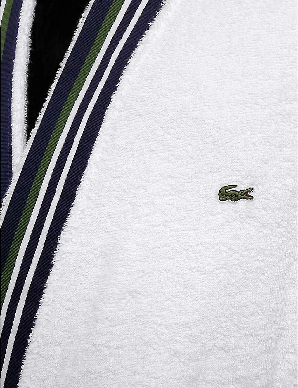 Lacoste Club Self-tie Organic Cotton Dressing Gown 4 Lacoste Club Self-tie Organic Cotton Dressing Gown - Image 2