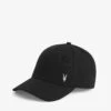 AllSaints Fen Embroidered Logo Baseball Cap -Baker Klein Shop R03734757 BLACKMATTEBL M