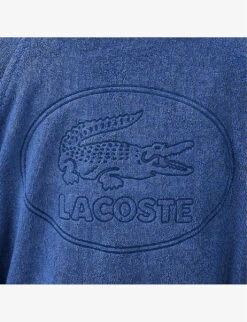 Lacoste Defile Organic Cotton Bathrobe 9 Lacoste Defile Organic Cotton Bathrobe -Baker Klein Shop R03745471 BLEU ALT03