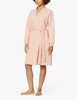 Boss Board V Neck Cotton-blend Kimono -Baker Klein Shop R03745510 PEACH ALT02