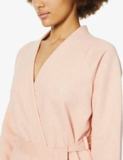 Boss Board V Neck Cotton-blend Kimono -Baker Klein Shop R03745510 PEACH ALT04