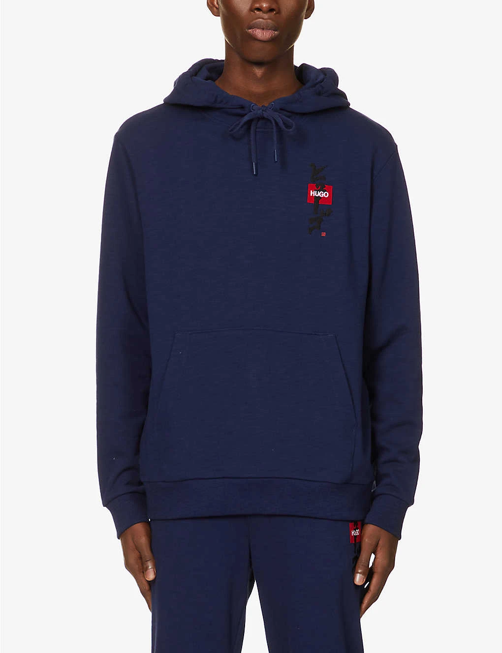 Hugo Japanese-ideogram Cotton-jersey Hoody 5 Hugo Japanese-ideogram Cotton-jersey Hoody - Image 3