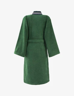Lacoste Club Kimono-style Organic Terry Cotton Bathrobe -Baker Klein Shop R03818355 VERT ALT02