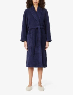 Etoile Organic Cotton-blend Bathrobe -Baker Klein Shop R03818579 MARINE ALT02