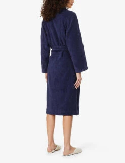 Etoile Organic Cotton-blend Bathrobe -Baker Klein Shop R03818579 MARINE ALT03