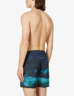 ORLEBAR BROWN Bulldog Photo Graphic-print Slim-fit Swim Shorts -Baker Klein Shop R03824001 DEEPSEA ALT03