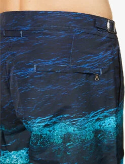 ORLEBAR BROWN Bulldog Photo Graphic-print Slim-fit Swim Shorts -Baker Klein Shop R03824001 DEEPSEA ALT05