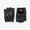 Snetterton Fingerless Leather Gloves -Baker Klein Shop R03830570 BLACK M