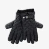 Quilted Leather Gloves -Baker Klein Shop R03830577 BLACKBLACK M