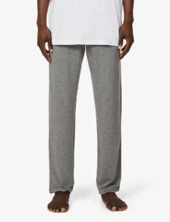 HANRO Relaxed-fit Straight-leg Stretch-woven Jogging Bottoms -Baker Klein Shop R03868106 STONEMELANGE ALT02