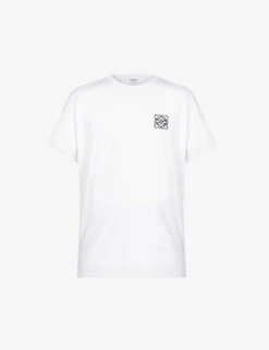 Loewe Anagram-embroidered Relaxed-fit Cotton-jersey T-shirt