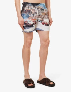ORLEBAR BROWN Bulldog Photo-printed Swim Shorts -Baker Klein Shop R03935145 STARTYOURENGINES ALT02