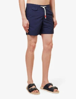 ORLEBAR BROWN Standard Drawstring-waist Regular-fit Swim Shorts -Baker Klein Shop R03935150 NAVY ALT02