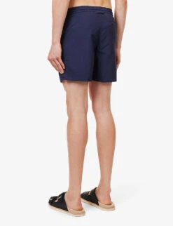 ORLEBAR BROWN Standard Drawstring-waist Regular-fit Swim Shorts -Baker Klein Shop R03935150 NAVY ALT03