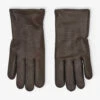 Reiss Iowa Three-point Stitched Leather Gloves -Baker Klein Shop R03950852 CHOCOLATE M