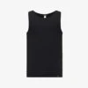 HANRO Fitted Stretch-jersey Vest Top -Baker Klein Shop R03953444 DEEPBLACK M