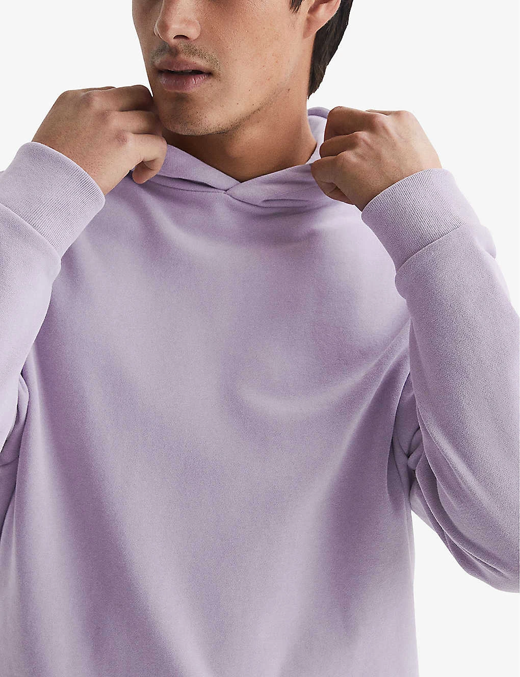 Reiss Kace Relaxed-fit Cotton-jersey Hoody 5 Reiss Kace Relaxed-fit Cotton-jersey Hoody - Image 3