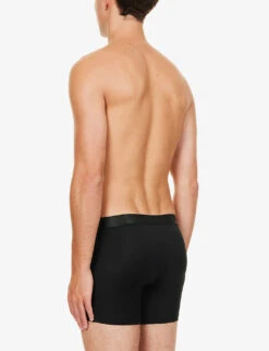 Mid-rise Stretch-jersey Boxer Briefs Pack Of Three 8 Mid-rise Stretch-jersey Boxer Briefs Pack Of Three -Baker Klein Shop R03984244 BLACKARMYNAVY ALT02