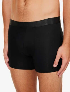Mid-rise Stretch-jersey Boxer Briefs Pack Of Three 9 Mid-rise Stretch-jersey Boxer Briefs Pack Of Three -Baker Klein Shop R03984244 BLACKARMYNAVY ALT03