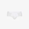 Branded-waistband Stretch-jersey Briefs -Baker Klein Shop R03984250 WHITE M
