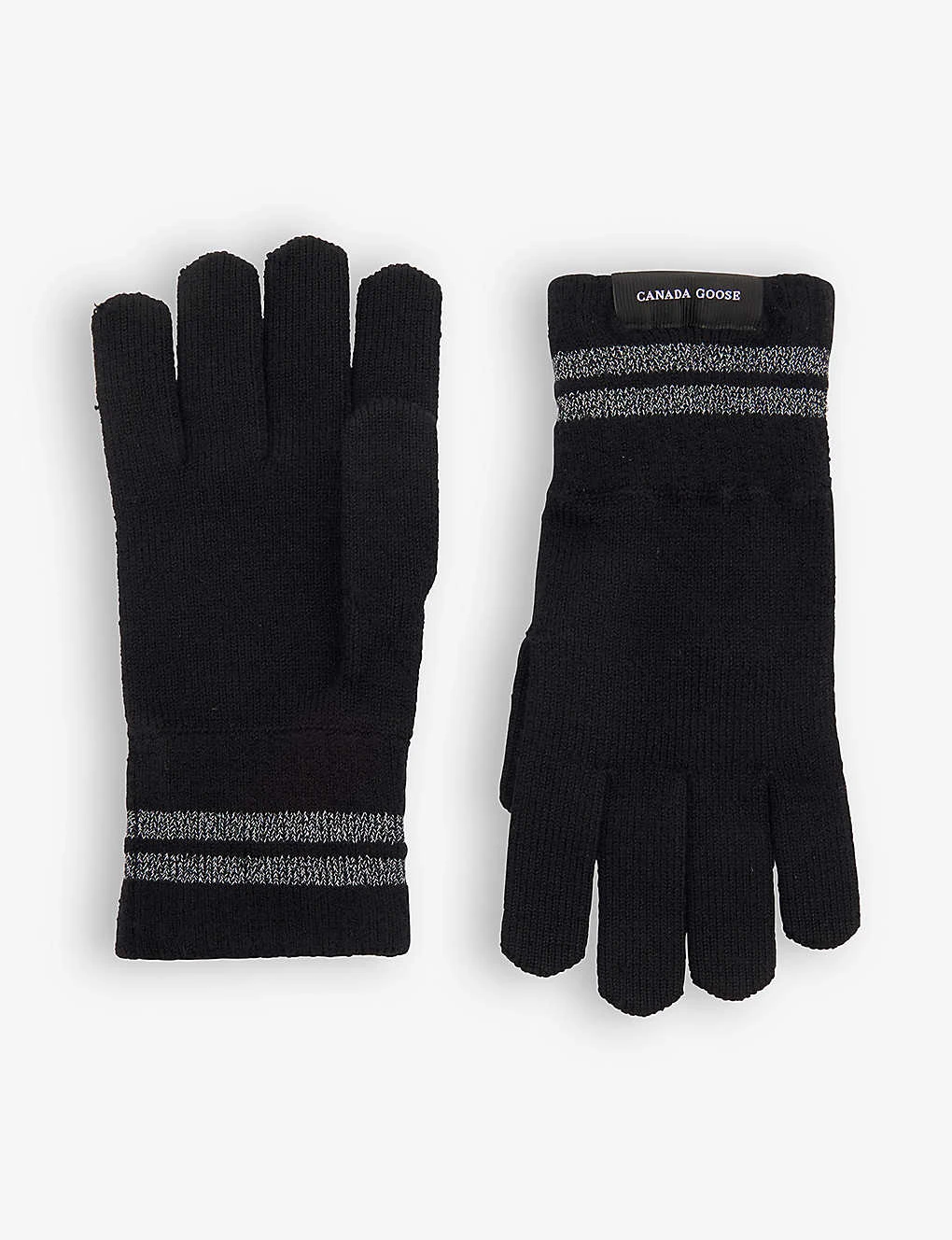 Canada Goose Barrier Logo-tab Wool Gloves 3 Canada Goose Barrier Logo-tab Wool Gloves