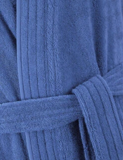 Kenzo K Icon22 Logo-embroidered Cotton Bathrobe -Baker Klein Shop R04003950 BLUEELECTRIC ALT03