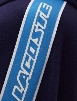 Lacoste LActive Hooded Organic Cotton-jersey Bath Robe -Baker Klein Shop R04004039 MARINE ALT04