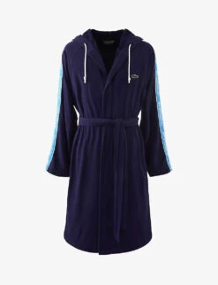 Lacoste LActive Hooded Organic Cotton-jersey Bath Robe