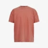 AllSaints Isac Oversized Crewneck Organic-cotton T-shirt -Baker Klein Shop R04006595 GOJIPINK M