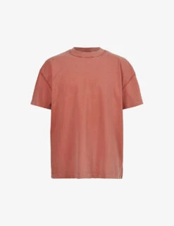 AllSaints Isac Oversized Crewneck Organic-cotton T-shirt