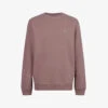 AllSaints Ramskull-embroidered Crewneck Cotton-jersey Jumper -Baker Klein Shop R04012410 SAGEPURPLE M