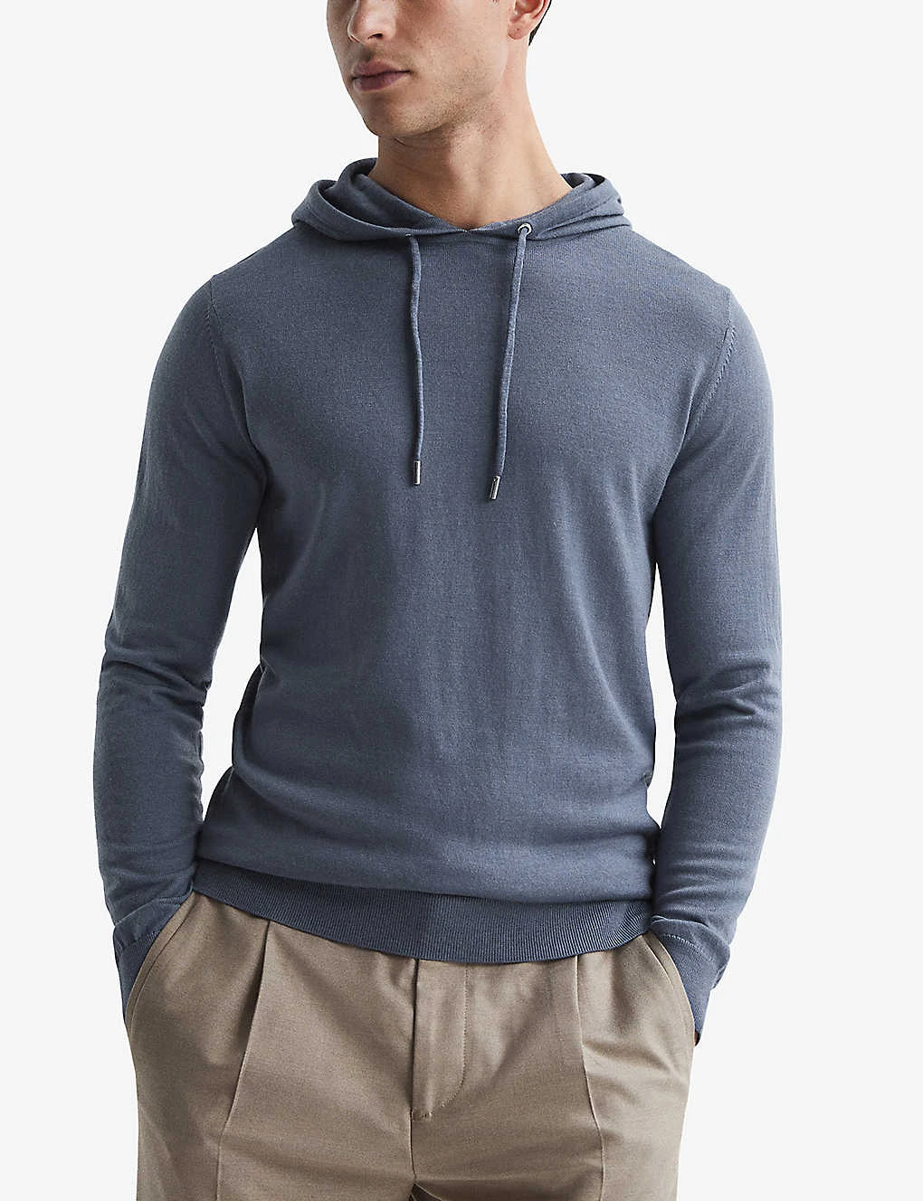Reiss Holland Slim-fit Wool Hoody 5 Reiss Holland Slim-fit Wool Hoody - Image 3