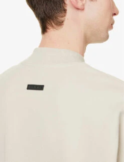 Fear Of God Eternal Brand-print Relaxed-fit Cotton-jersey Sweatshirt -Baker Klein Shop R04075927 CEMENT ALT04